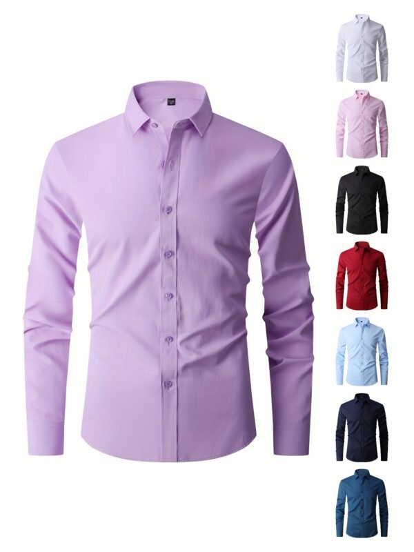 Men's Slim Fit Dress casual Shirt - Image 4