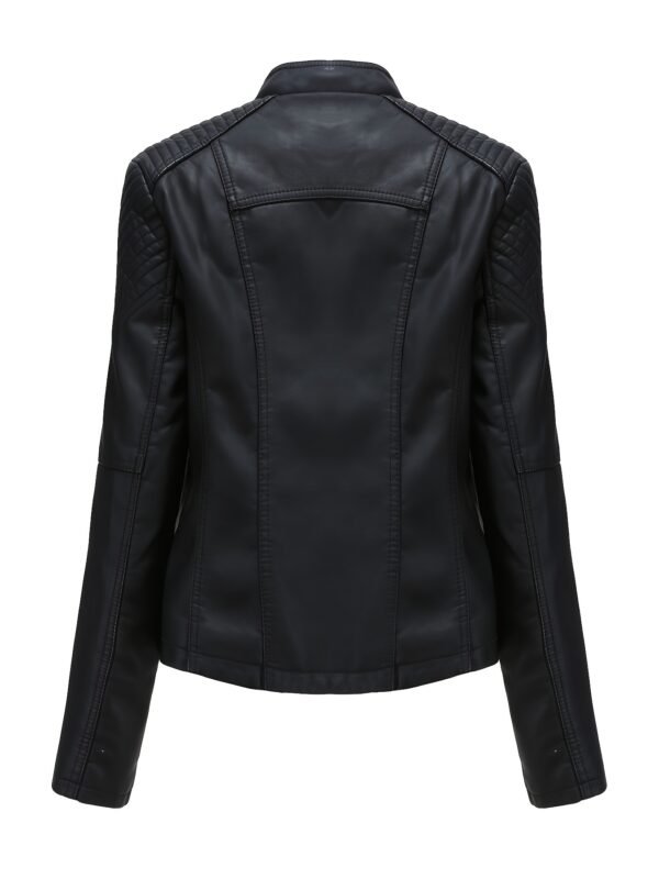 Women's Faux Leather Jacket - Image 4