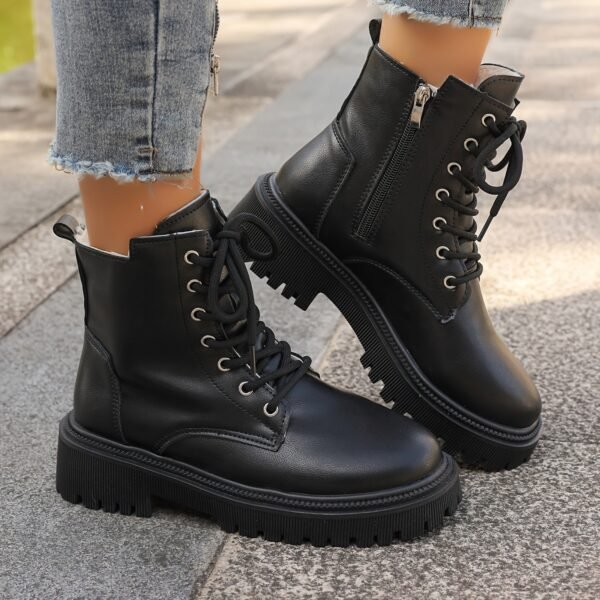 Women's Solid Color winter Boots - Image 8