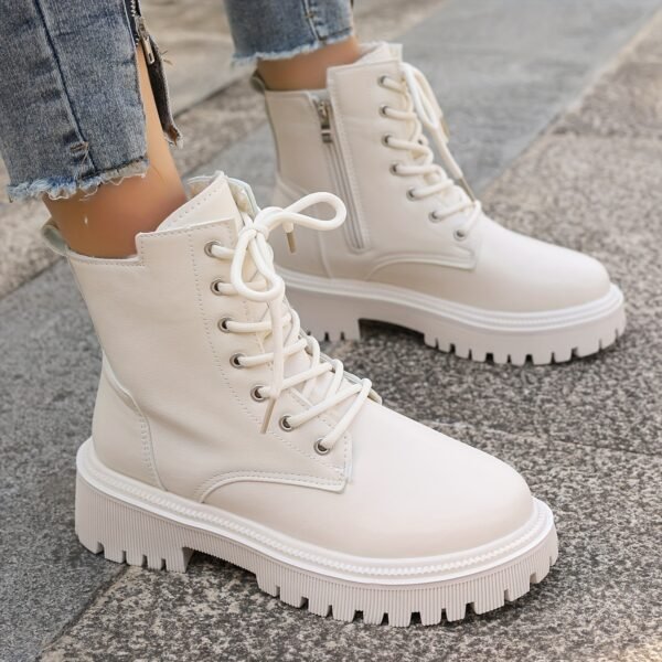 Women's Solid Color winter Boots - Image 2
